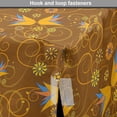 thumbnail image 4 of Floral Dog Crate Cover, Illustration of Bellflower and Swirling Streaks, Easy to Use Pet Kennel Cover Small Dogs Puppies Kittens, 7 Sizes, Ginger Orange, by Ambesonne, 4 of 6