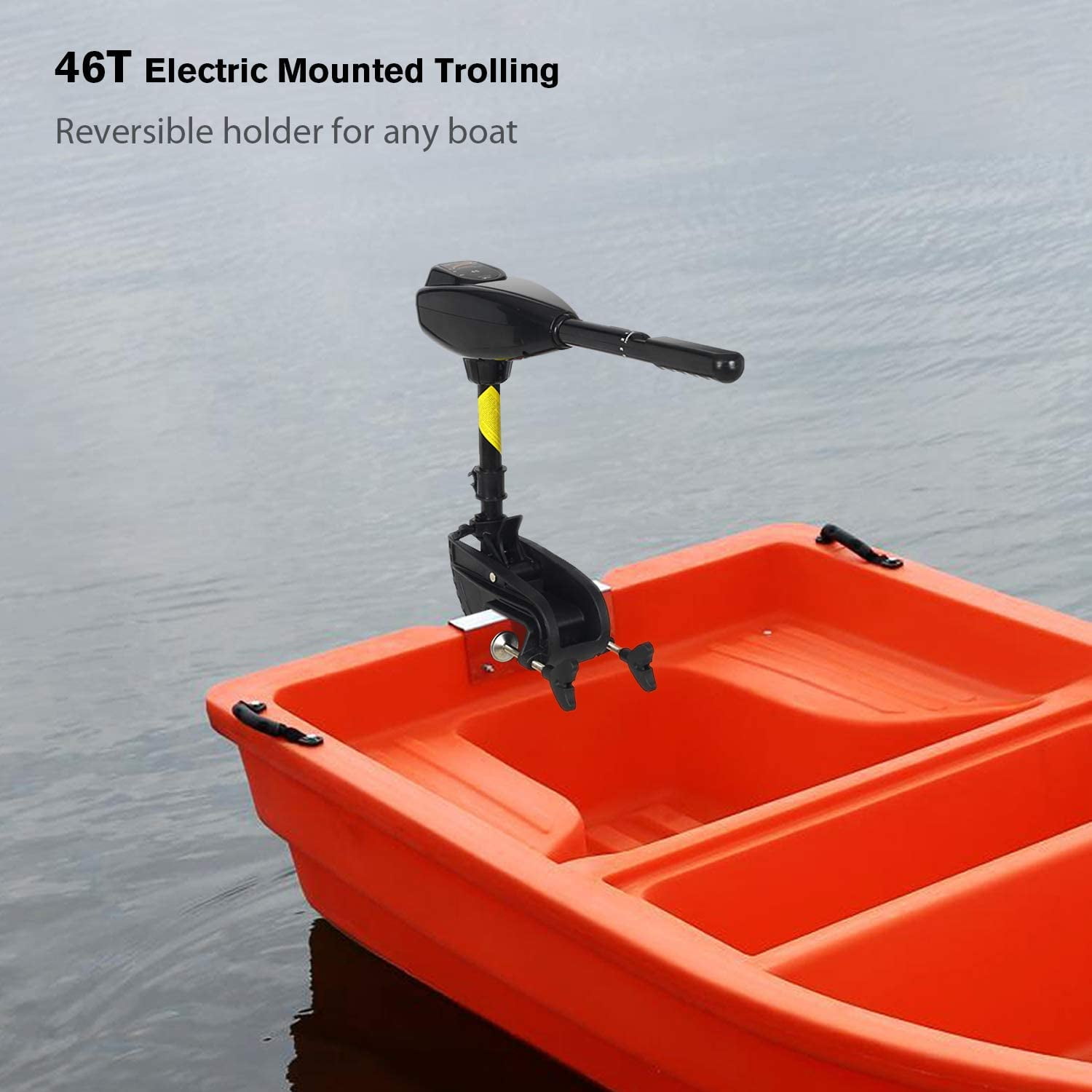 Details about   ELECWISH 46 LBS Thrust Transom Mounted 8 Speed for Boats Freshwater and Saltwate 