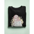 thumbnail image 3 of Manga Girl Reading Book Sweatshirt Women -Image by Shutterstock, Female XX-Large, 3 of 4