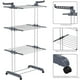 thumbnail image 5 of Tendedero de Ropa, Rack Tendedero Plegable de Acero Inoxidable, Secado de Ropa de 4 Niveles (67.7" Alto) Tendedero Móvil con 4 Ruedas, 24 Postes Secado y 14 Ganchos, 5 of 8