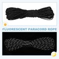 thumbnail image 4 of Uxcell Corde Paracorde Réfléchissante, Corde Paracorde Fluorescente pour Camping Randonnée Pêche Noir 98 Pieds, 4 of 7