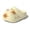 Yellow, variant on Men Summer Slippers Shower Sandals Open Toe Platform -On EVA Flock Water-Resistant Footwear Indoor Home Bathroom with Anti- Cat Outsole Yellow 6.5