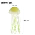 thumbnail image 2 of Unique Bargains Aquarium Jellyfish Glow Decor Fish Tank Fluorescent Jellyfish Ornament Yellow 2.8"x5.5" with Suction Cup, 2 of 6