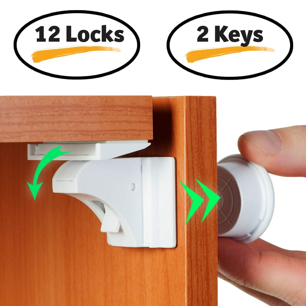 Baby Proof Locks for Child Safety 12 Latches & 2