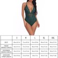 thumbnail image 4 of Mono sexy mono de cosplay suave mono de tela de pantalla de encaje para mujeres adultas, verde negruzco, L Monstrate XX000036-33, 4 of 7