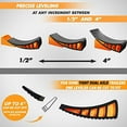 thumbnail image 5 of CARMTEK Camper Leveler Kit - Curved RV Levelers with Camper Wheel Chocks for Travel Trailers | Faster Camper Leveling Than RV Leveling Blocks (2 Pack), 5 of 5