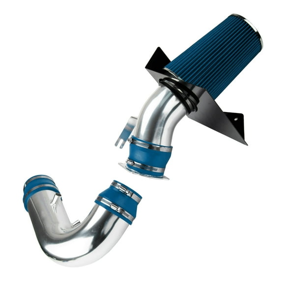 Aluminum Cold Air Intake Kit for F150 1997-2003, Expedition 1997-2004, Navigator 1998-1999, F150 Heritage 2004, F250 1997-1999, Blue