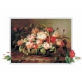 thumbnail image 3 of Roelofs, Wouter 18x15 Black Modern Framed Museum Art Print Titled - Basket with roses, 3 of 5