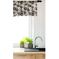 thumbnail image 3 of Ambesonne Flower Window Valance, Blooming Flowers Feminine, 54" X 18", Blue Beige and White, 3 of 3