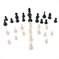 thumbnail image 1 of 32Pcs/Set Black & White Plastic Medieval Chess Pieces Game Chessmen 65/75/95mm Without Checkerboard, 1 of 1