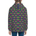 thumbnail image 4 of JUNZAN Mardi Gras Carnival3 Print Kids Zip Up Hoodies Long Sleeve for Boys or Girls Casual Oversized Jackets with Pocket Loose Tops- Small, 4 of 6