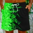 thumbnail image 2 of Penkiiy Carnivals Shorts, Men's Basketball Shorts Casual Workout Athletic Shorts Mesh Graphic Print Running Short Pants S Green, 2 of 9