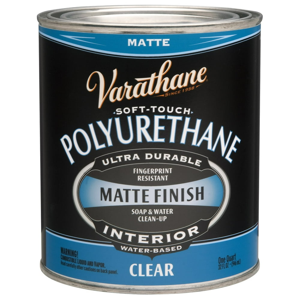 Varathane 262074 1 Quart Water Based Crystal Clear Matte Ultimate