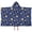 Blue Gold Sun, variant on White Blue Sun Moon Cloud Star Pattern Hooded Bath Towel,50"x30" for Ages 3 To 12 Kids, Quick Dry Lightweight Soft Microfiber Hood Beach Towel Cover Up for Kids