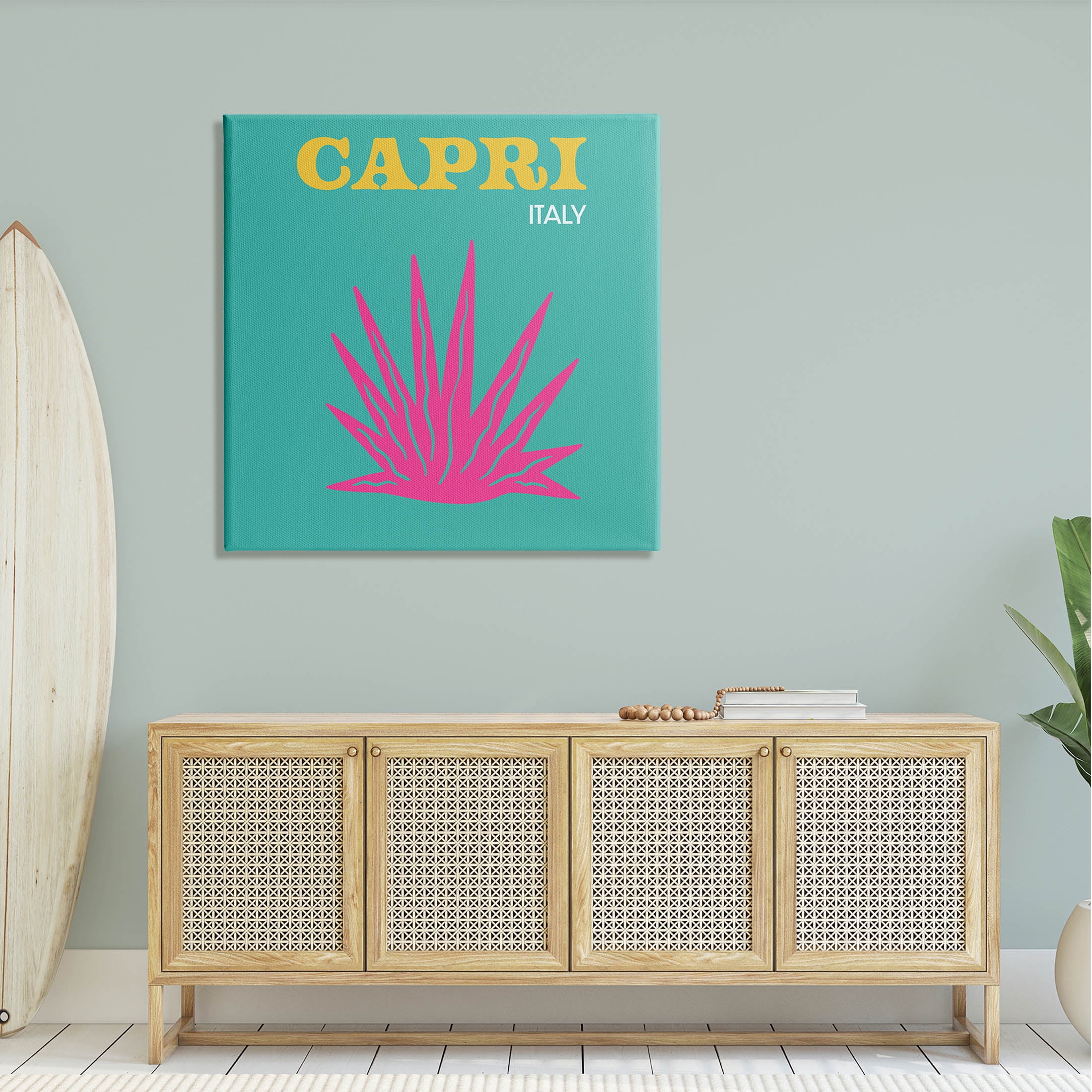 Stupell Industries Capri Modern Tropical Plant Graphic Art Gallery Wrapped Canvas Print Wall Art, Design by The Saturday Evening Post
