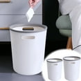 thumbnail image 6 of Large Trash Cans with Lid for Kitchen Bathroom Big Garbage Cans,Sturdy Garbage Bin,Plastic Trash Bin,Big Capacity Trash Can for Living Room Office Bedroom - Easy to Clean, 6 of 7