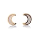 thumbnail image 1 of Aretes de oro 14k GIALLO Broquel Lunas de oro amarillo con madre perla, 1 of 5