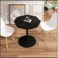 thumbnail image 2 of 31.50"Modern Octagonal Coffee Table with Printed Black Marble Table Top,Metal Base,, 2 of 9