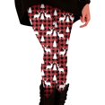 thumbnail image 1 of Gibobby Leggings deportivos mujer Leggings estampados cómodos informales para mujer Pantalones largos de yoga(Vino,M), 1 of 5