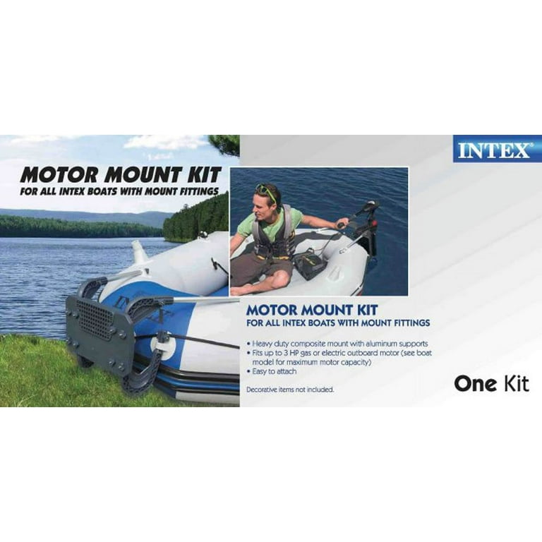  Intex 68624EP Composite Motor Mount w/ Aluminum Supports for Inflatable  Boat or Raft, Fits 3 Horsepower Electric or Gas Motors (Mount Only) :  Automotive Engine Mounts : Sports & Outdoors