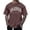 H1164 Brown, variant on Curuila Mens Tshirts Short Sleeve Letter Print Crew Neck Pullover For Men Summer Soft Casual Tops Black Size 4Xl