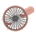 thumbnail image 4 of Billuyoard Ventilador recargable USB Enfriador de verano Ventilador eléctrico portátil con 5 paletas 3 velocidades Herramienta de enfriamiento Electrodomésticos rosa, 4 of 6