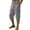 Dark Gray, variant on Mens Linen Shorts with Pockets Under Knee Length Stretch Waist Loose Fit Shorts Casual Breathable Lightweight Drawstring Cargo Shorts