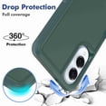 thumbnail image 3 of Dteck Phone Case for Samsung Galaxy S25 Edge, Shockproof Rugged PC Hard Shell Protection TPU Soft Shell Cushioning for Samsung Galaxy S25 Edge 5G Non-Slip Double Layer Protection Cover, Darkgreen, 3 of 6