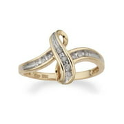 Diamond Swirl Fashion Ring, Size 4