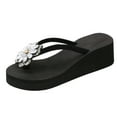 thumbnail image 4 of Sopiago Women'S Thong Sandal Women's Slim Sandal Black,8, 4 of 9