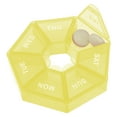 thumbnail image 6 of Unique Bargains 1 Pc Pill Case 7 Grid Polygonal Pill Box Yellow, 6 of 6