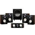 thumbnail image 1 of Fluance Reference Compact Surround Sound Home Theater 5.1 Channel Speaker System including 2-Way Bookshelf, Center Channel, Rear Surround Speakers and DB10 Subwoofer - Natural Walnut (X851WC), 1 of 7