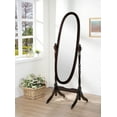 thumbnail image 2 of GTU Furniture Swivel Adjustable Full-Length Oval Wood Cheval Floor Mirror, 2 of 5