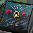 thumbnail image 5 of To My Wife We Are a Team Forever Necklace w Message Card, 5 of 20