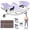 Purple, variant on RICAN Smart Rock Stepper, Lateral Rocking Fitness Stepper, Low-Impact Portable Exercise Machine with Digital Monitor, Resistance Bands & Floor Mat, Sliver