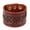 Brown, variant on 3PCS Men's Women's Punk Braid Faux Leather Wide Cuff Bracelet Button Wristband Bangle,Black