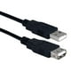 QVS CC2210C-10 10 Ft. USB 2.0 Haut Débit 480Mbps Noir Câble d'Extension – image 1 sur 1