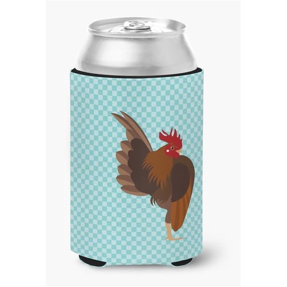 Carolines Treasures BB8016CC Malaysian Serama Chicken Blue Check Can or Bottle Hugger