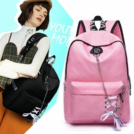 Girls Waterproof Nylon Backpack School Shoulder Bag Women Rucksack Travel Handbag
