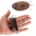 thumbnail image 2 of Cepillo para barba BFWood, pequeño, de viaje, cerdas naturales de jabalí, 2 of 7