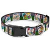 Nickelodeon Pet Collar, Dog Collar Plastic Buckle, Rugrats Character Snapshots, 7 to 8.5 Inches 0.5 Inch Wide
