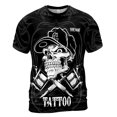 thumbnail image 2 of Custom Name Proud To Be A Tattoo Artist Skull Men's T-shirt S-5XL, 2 of 4