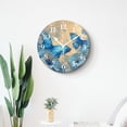 thumbnail image 4 of 16 Inch Wall Clock Battery Operated Silent Clock Decorative for Office, Kitchen, Outdoor, Living Room，Butterflies Flying in The Crowd Fantastic, 4 of 4