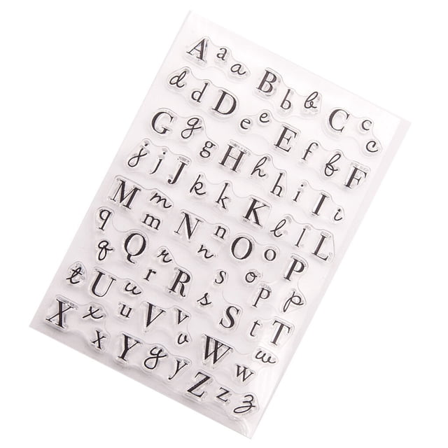 Transemion Silicone Stamp ple Design Print Kit Stamper Scrapbooking Workmanship Stamping Seal Decorations Transparent Stampers 1Set