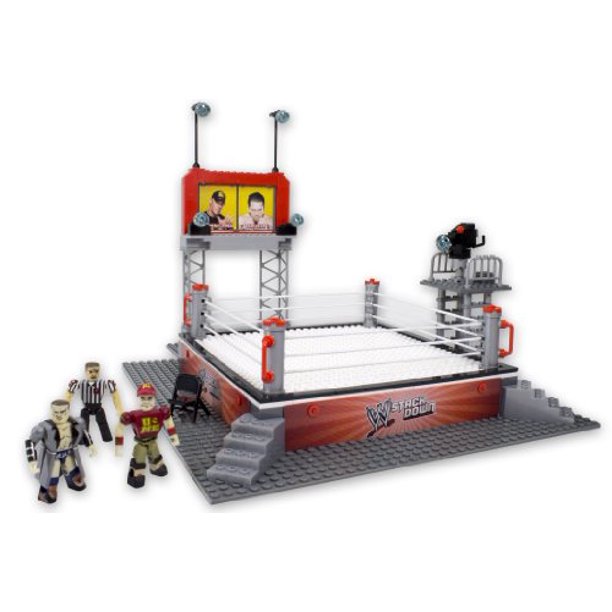 The Bridge Direct WWE StackDown Ring Set with Figures