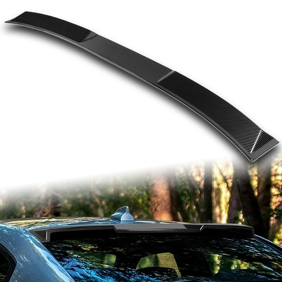 W-Power For 2011-2023 Dodge Charger Carbon Painted Rear Roof Visor Spoiler Wing