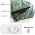 thumbnail image 6 of 5'x8' Area Rugs, Navy Blue Wildflowers Indoor Outdoor Area Rug for Living Room Bedroom, Spring Pastoral Botanical Floral Washable Bathroom Rugs Kitchen Floor Carpet Mats Home Decor Aesthetic, 6 of 8