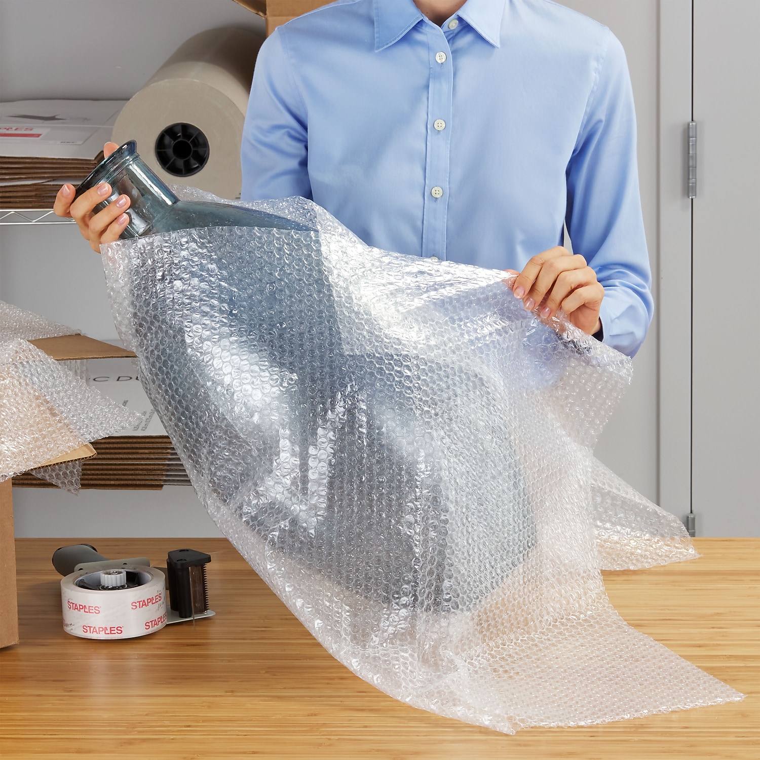 MyOfficeInnovations 3/16" Standard Bubble Roll Recycled 24"W x 175' (4072831) 575129