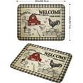 thumbnail image 2 of Farmhouse Rooster Dish Drying Mat 18x24 Inch Country Chicken Absorbent Dish Drainer Mat Reversible Countertops Protector Pad Kitchen Accessories, 2 of 6