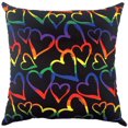 thumbnail image 1 of hometrends Coussin Décoratif Multi-Cœurs Pride, 1 of 1
